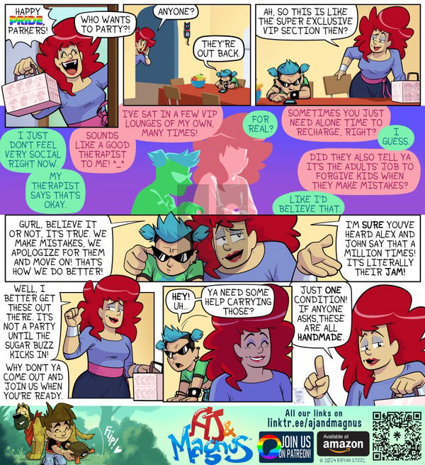 AJ and Magnus on Sunday June 9, 2024 Comic Strip