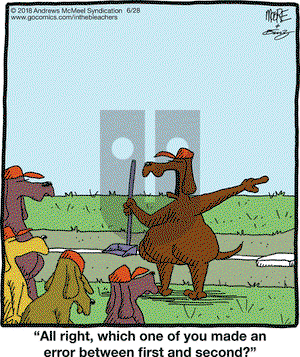 In the Bleachers on Thursday June 28, 2018 Comic Strip