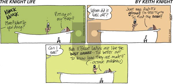 The Knight Life on Sunday March 22, 2015 Comic Strip
