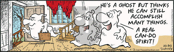 Frank and Ernest on Tuesday October 30, 2018 Comic Strip