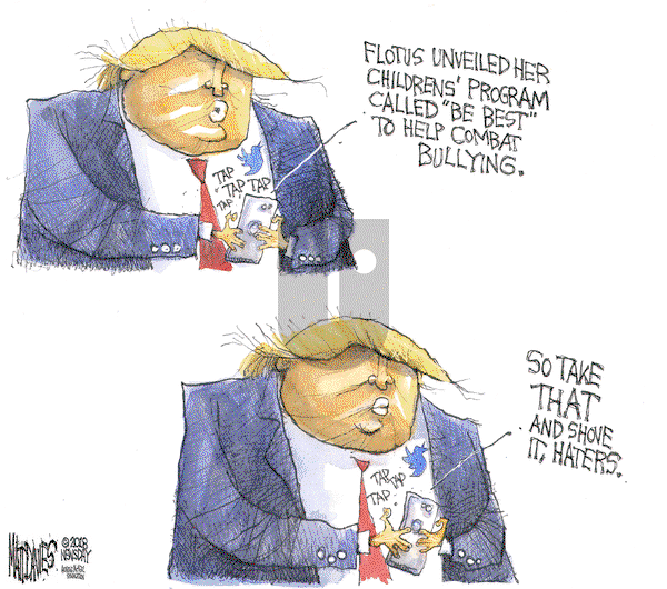 Matt Davies on Tuesday May 8, 2018 Comic Strip