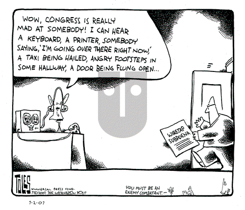 Tom Toles on Wednesday July 11, 2007 Comic Strip