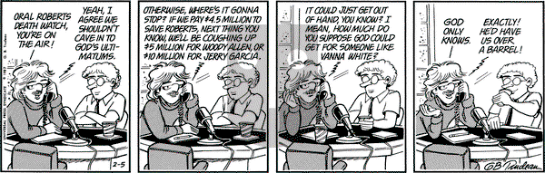 Doonesbury on Thursday February 5, 1987 Comic Strip