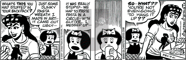 Nancy on Friday December 7, 2001 Comic Strip
