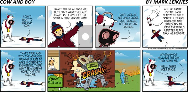 Cow and Boy Classics on Sunday February 3, 2008 Comic Strip