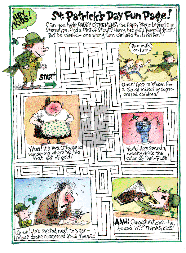 Richard's Poor Almanac on Tuesday March 17, 2015 Comic Strip