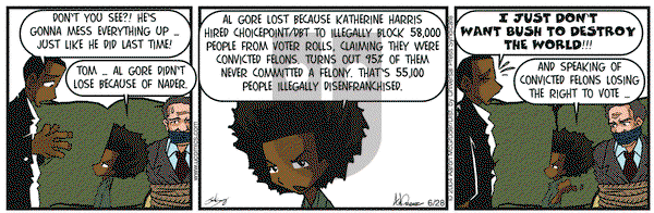 The Boondocks on Monday June 28, 2004 Comic Strip