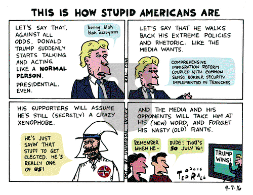 Ted Rall on Wednesday September 7, 2016 Comic Strip