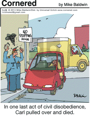 Cornered on Wednesday May 28, 2014 Comic Strip