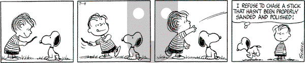 Peanuts - Saturday July 9, 1966 Comic Strip
