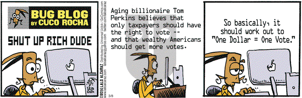 La Cucaracha on Saturday March 8, 2014 Comic Strip