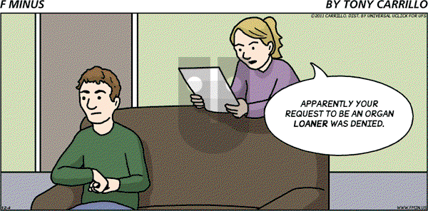 F Minus on Sunday December 4, 2011 Comic Strip