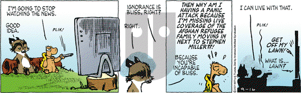 Over the Hedge on Thursday September 16, 2021 Comic Strip