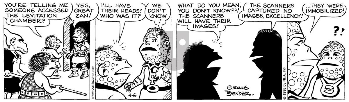 Alley Oop - Monday April 6, 1998 Comic Strip