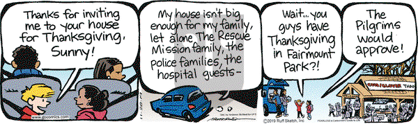 JumpStart on Thursday November 28, 2019 Comic Strip