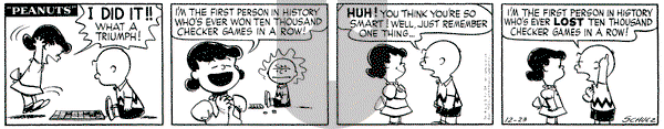 Peanuts on Wednesday December 23, 1953 Comic Strip
