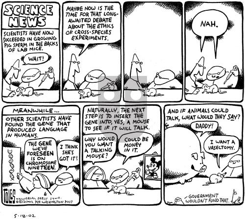 Tom Toles on Sunday August 18, 2002 Comic Strip