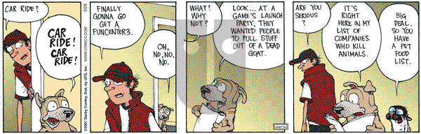 Get Fuzzy on Monday May 28, 2007 Comic Strip