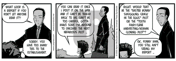 The Boondocks on Wednesday March 29, 2000 Comic Strip
