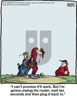 In the Bleachers on Saturday September 3, 2016 Comic Strip