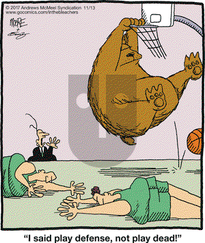 In the Bleachers on Monday November 13, 2017 Comic Strip
