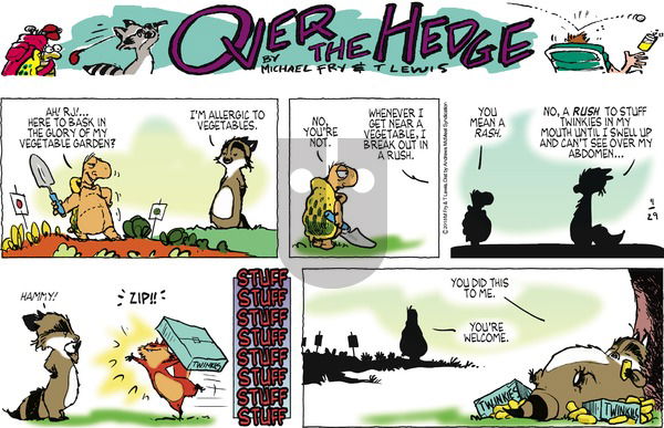Over the Hedge on Sunday April 29, 2018 Comic Strip