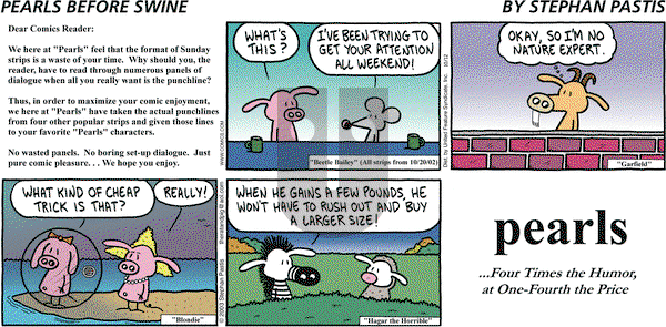 Pearls Before Swine on Sunday October 12, 2003 Comic Strip