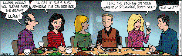Luann on Tuesday December 24, 2013 Comic Strip