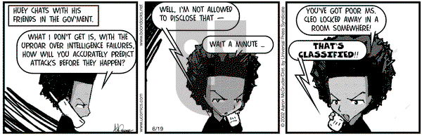 The Boondocks on Wednesday June 19, 2002 Comic Strip