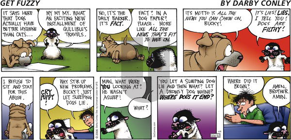 Get Fuzzy - Sunday April 8, 2012 Comic Strip