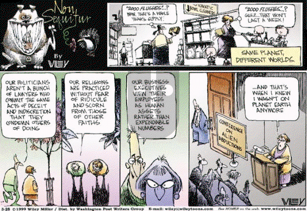 Non Sequitur on Sunday March 28, 1999 Comic Strip