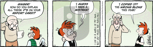 Ginger Meggs on Wednesday April 16, 2025 Comic Strip