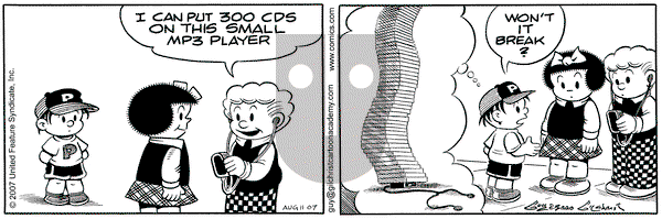 Nancy on Saturday August 11, 2007 Comic Strip