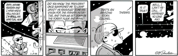 Doonesbury on Wednesday February 16, 1994 Comic Strip