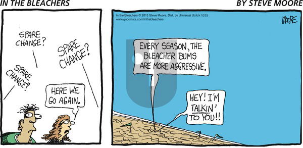 In the Bleachers on Sunday October 25, 2015 Comic Strip