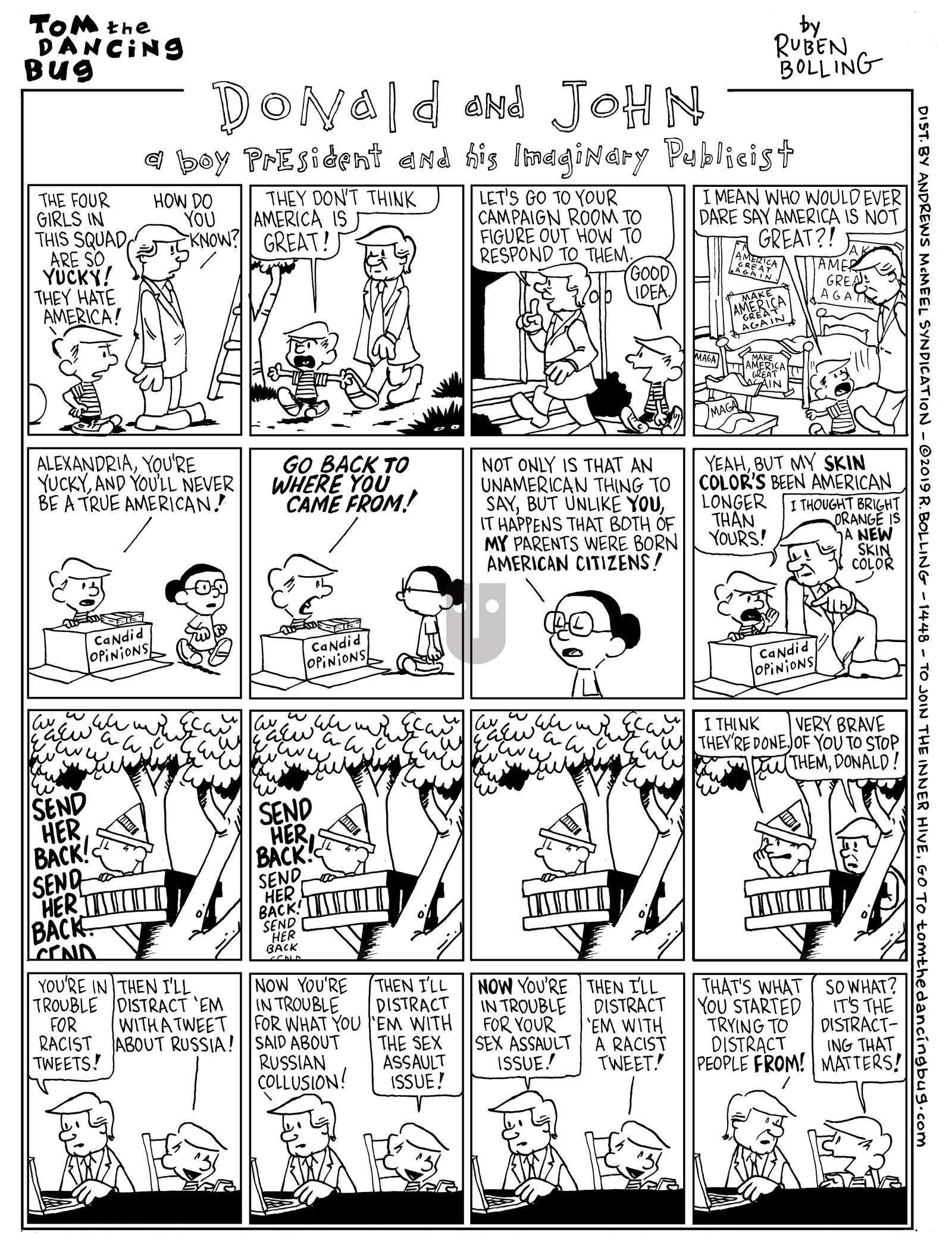 Tom the Dancing Bug - Monday July 22, 2019 Comic Strip