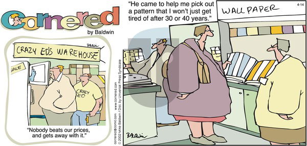 Cornered on Sunday April 14, 2002 Comic Strip