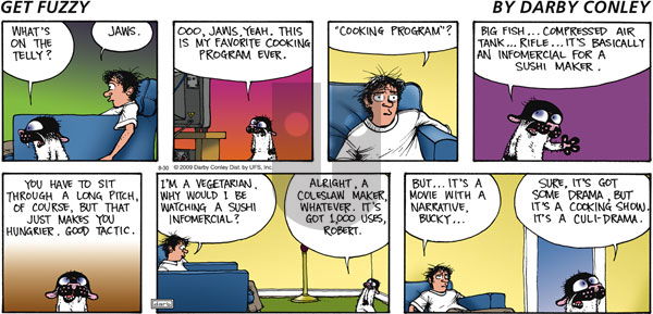 Get Fuzzy on Sunday August 30, 2009 Comic Strip