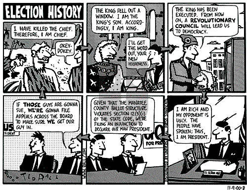 Ted Rall on Saturday November 11, 2000 Comic Strip