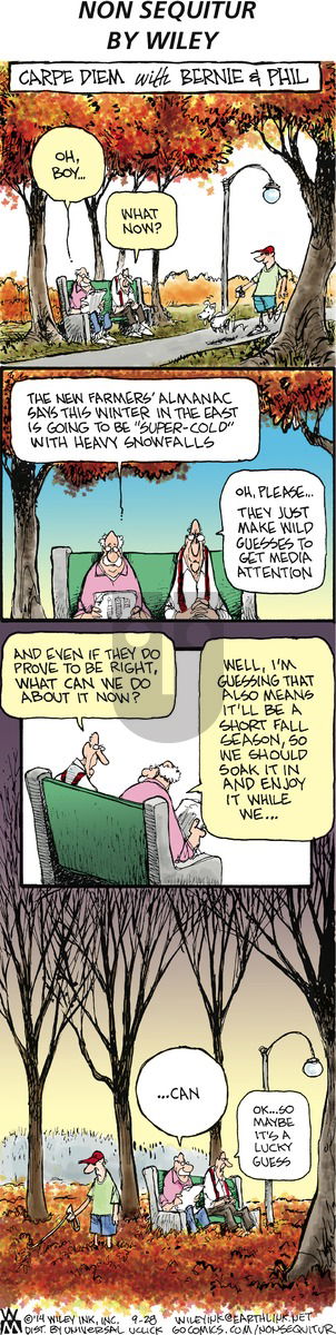 Non Sequitur on Sunday September 28, 2014 Comic Strip