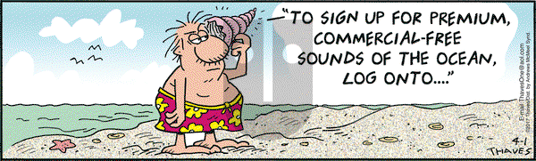 Frank and Ernest on Saturday April 1, 2017 Comic Strip