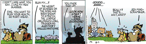 Over the Hedge on Thursday August 7, 2014 Comic Strip