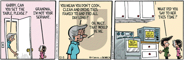 Grand Avenue on Wednesday October 3, 2012 Comic Strip