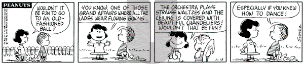 Peanuts on Wednesday January 13, 1965 Comic Strip