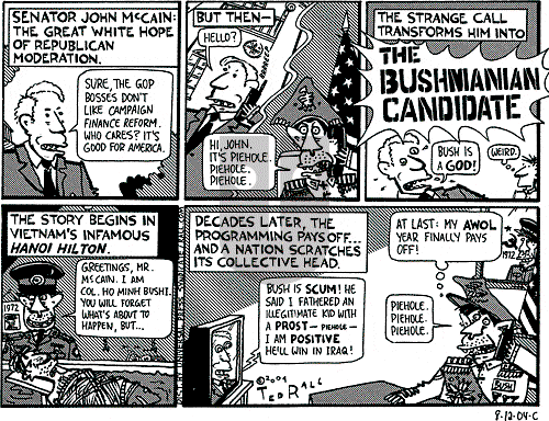 Ted Rall on Monday August 16, 2004 Comic Strip