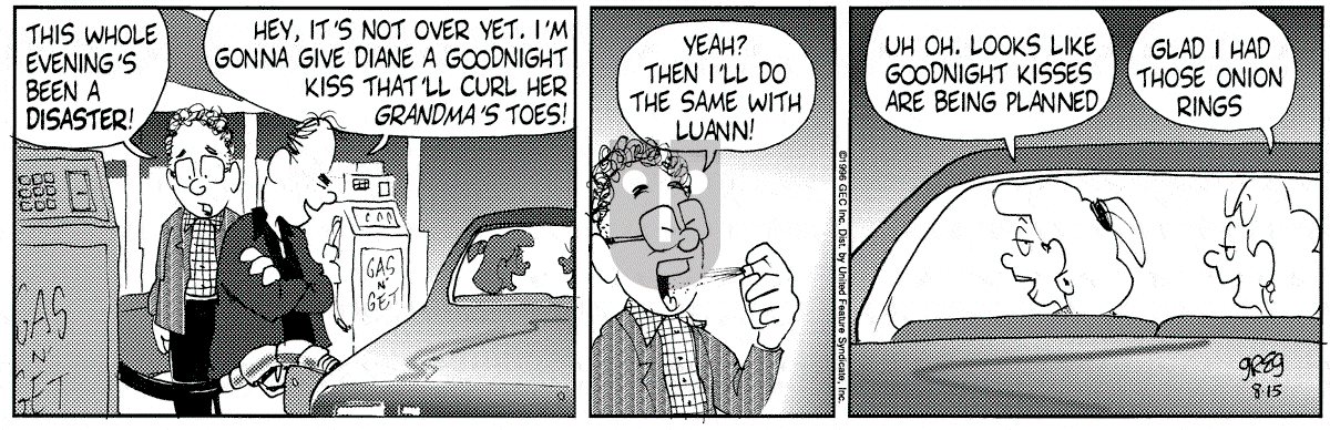 Luann - Thursday August 15, 1996 Comic Strip