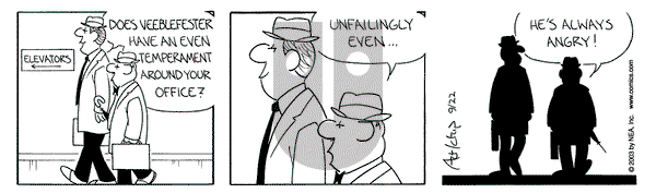 The Born Loser on Monday September 22, 2003 Comic Strip