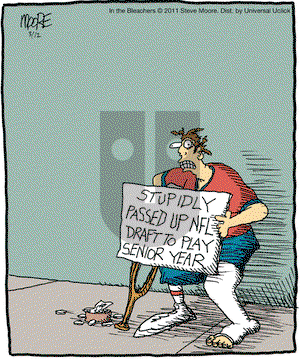 In the Bleachers on Saturday March 12, 2011 Comic Strip