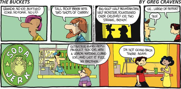The Buckets on Sunday July 19, 2015 Comic Strip