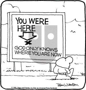 Ziggy on Wednesday July 19, 1995 Comic Strip